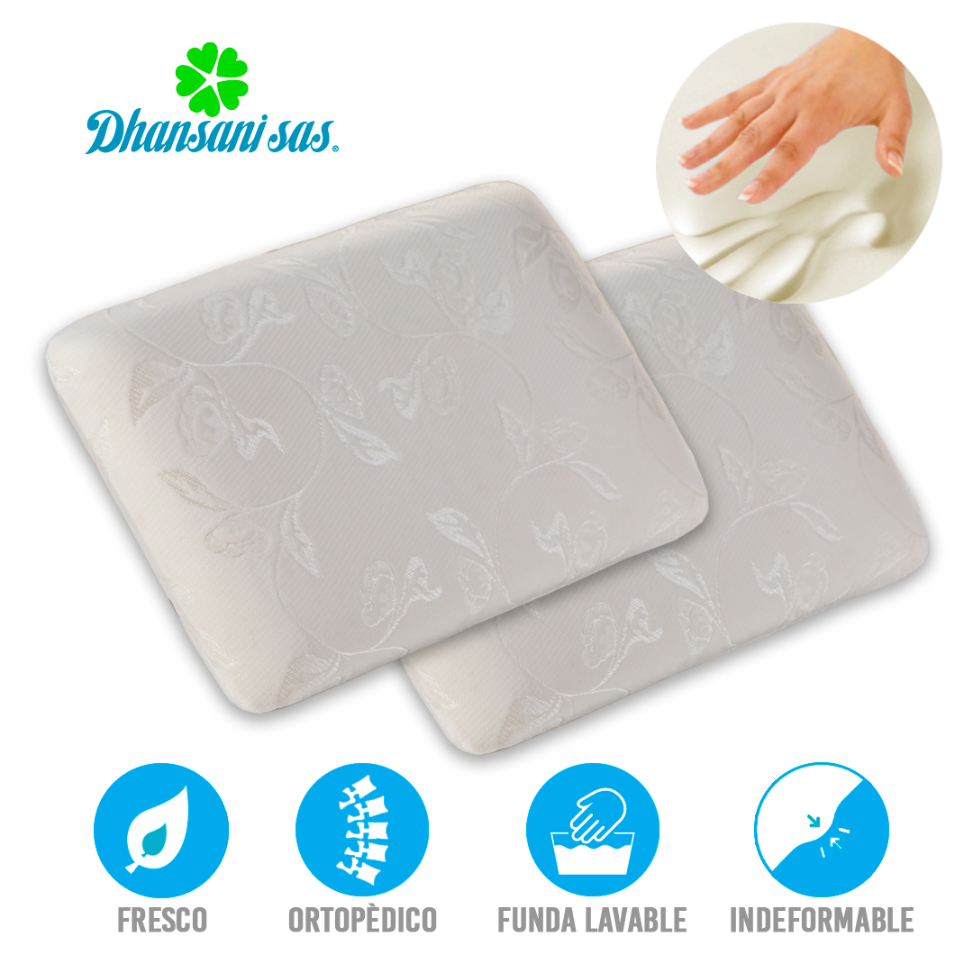 Set X 2 Almohada Visco-Smart Con Memoria - Estándar